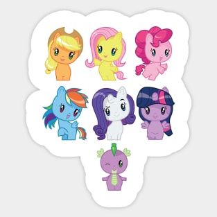 CM Crew Mane 6 with Spike Sticker